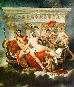Jacques-Louis  David Mars Disarmed by Venus and the Three Graces oil painting reproduction